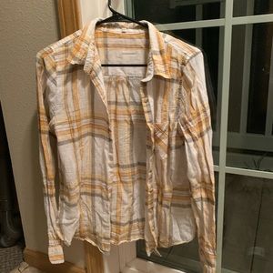 Flannel-Style Lightweight Button Down